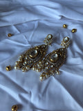 Polki stone Pearl earrings