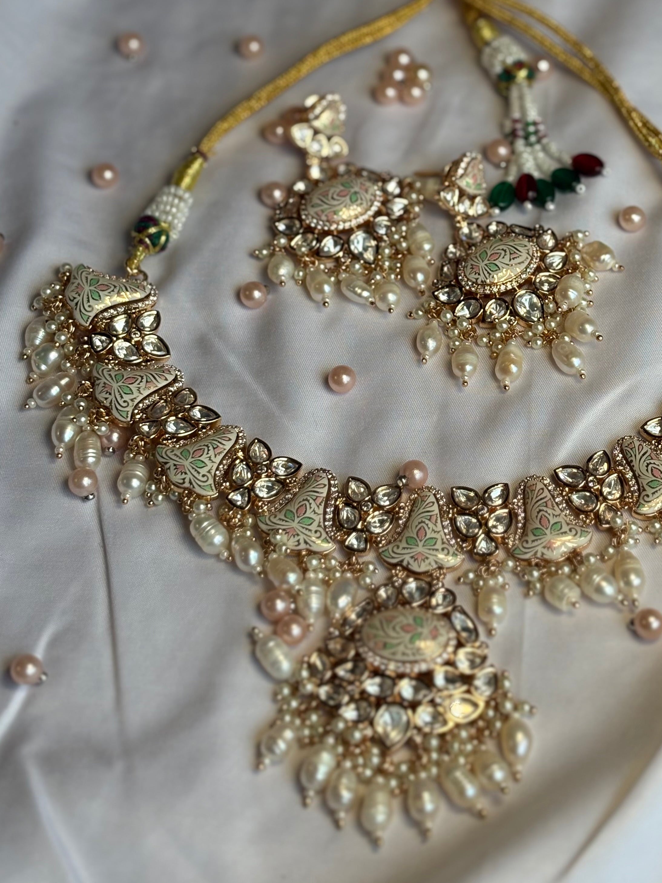 Minakari set with Enamel