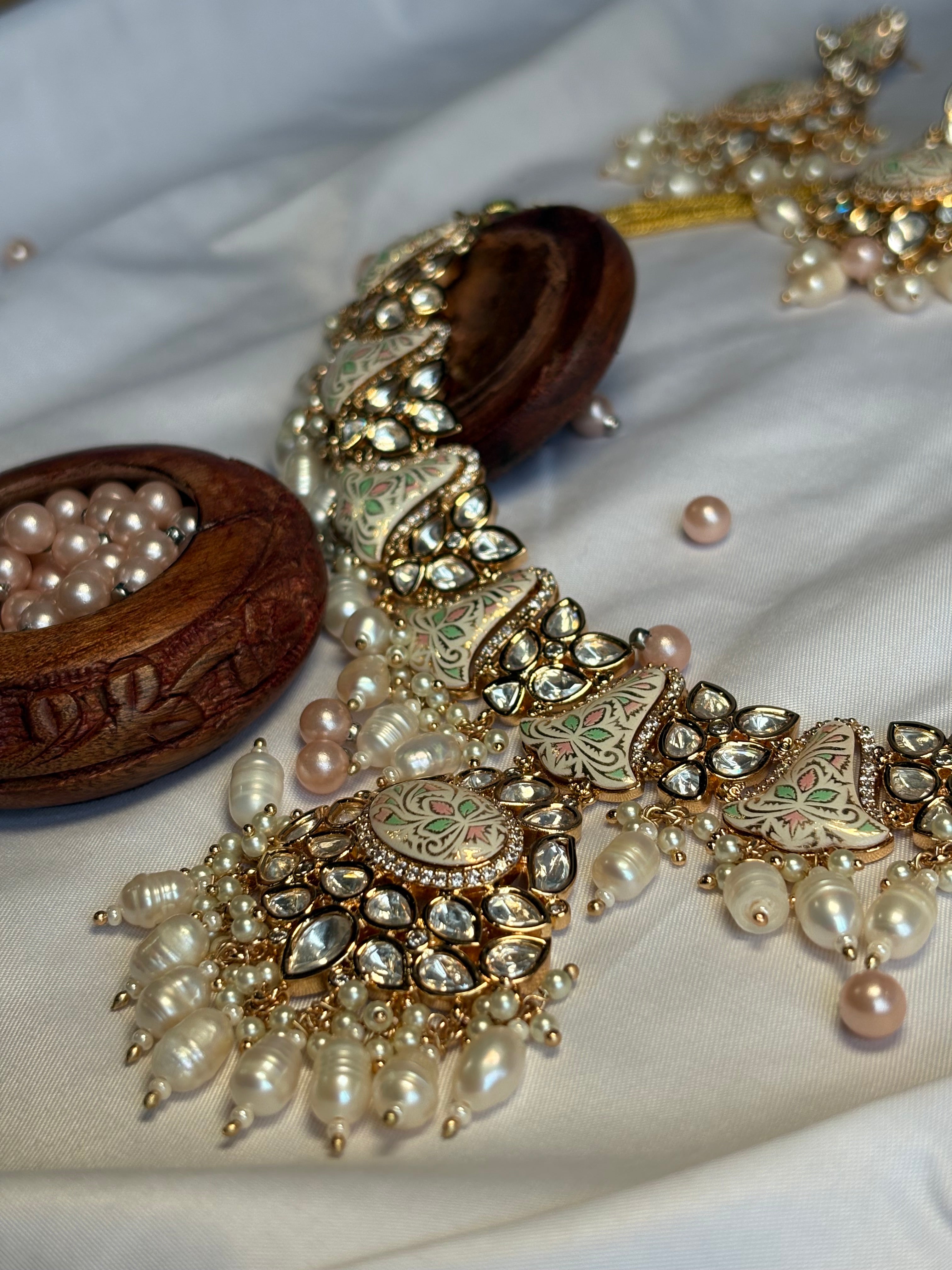 Minakari set with Enamel