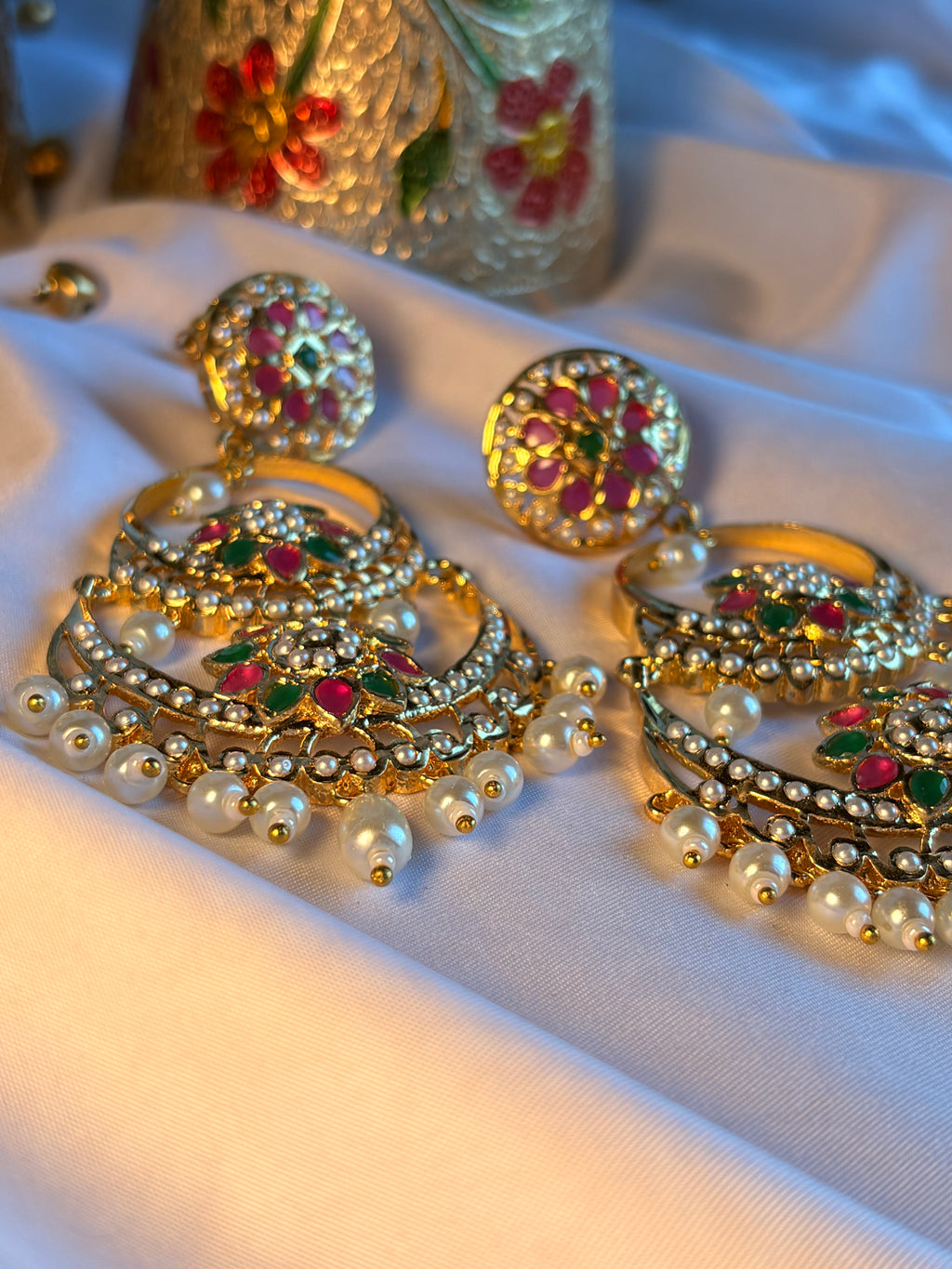 Jadau Earrings
