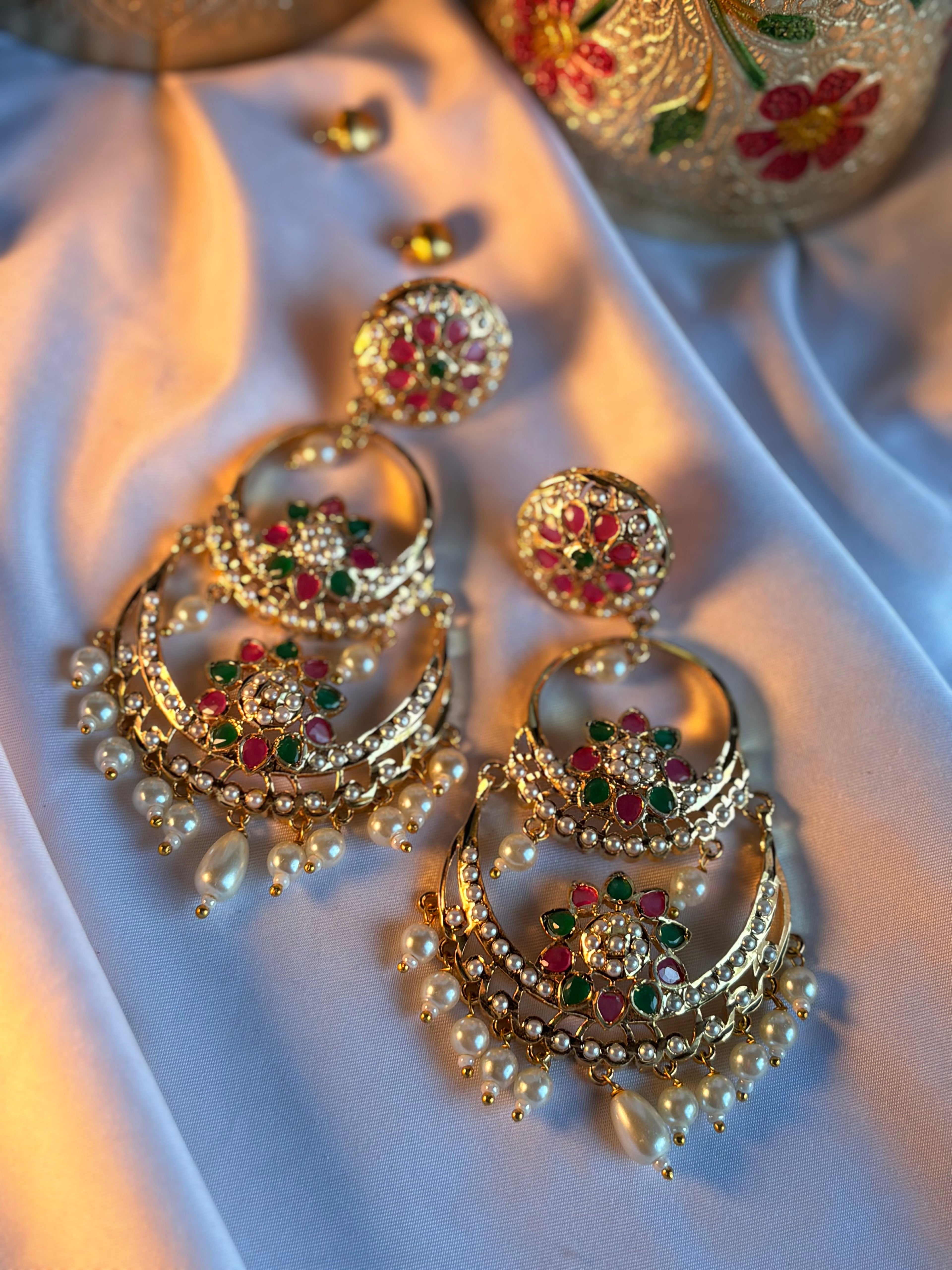 Jadau Earrings
